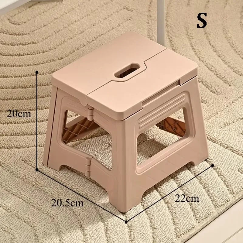 Portable Folding Camping Stool – Lightweight Compact Foot Stool Folding Camping Stool Babs S-Pink