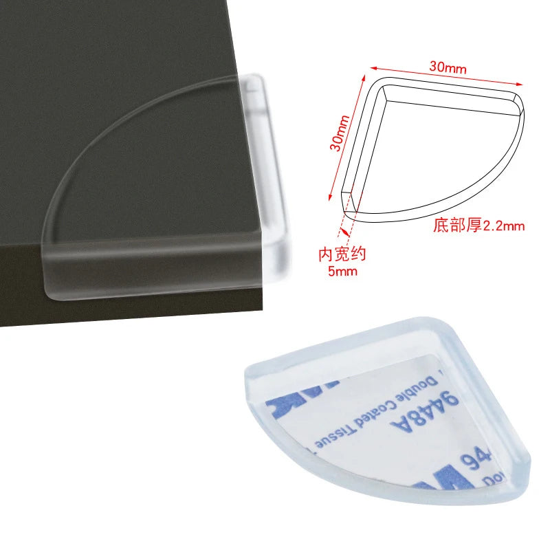 8-Pack Clear Baby Safety Table Corner Edge Protectors Corner Edge Guards Babs A 8PCS
