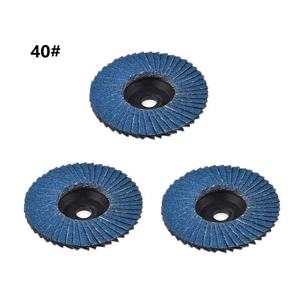 3-Pack 3" Flap Discs 75mm Grinding Wheels for Angle Grinder Abrasive Flap Discs Babs 40