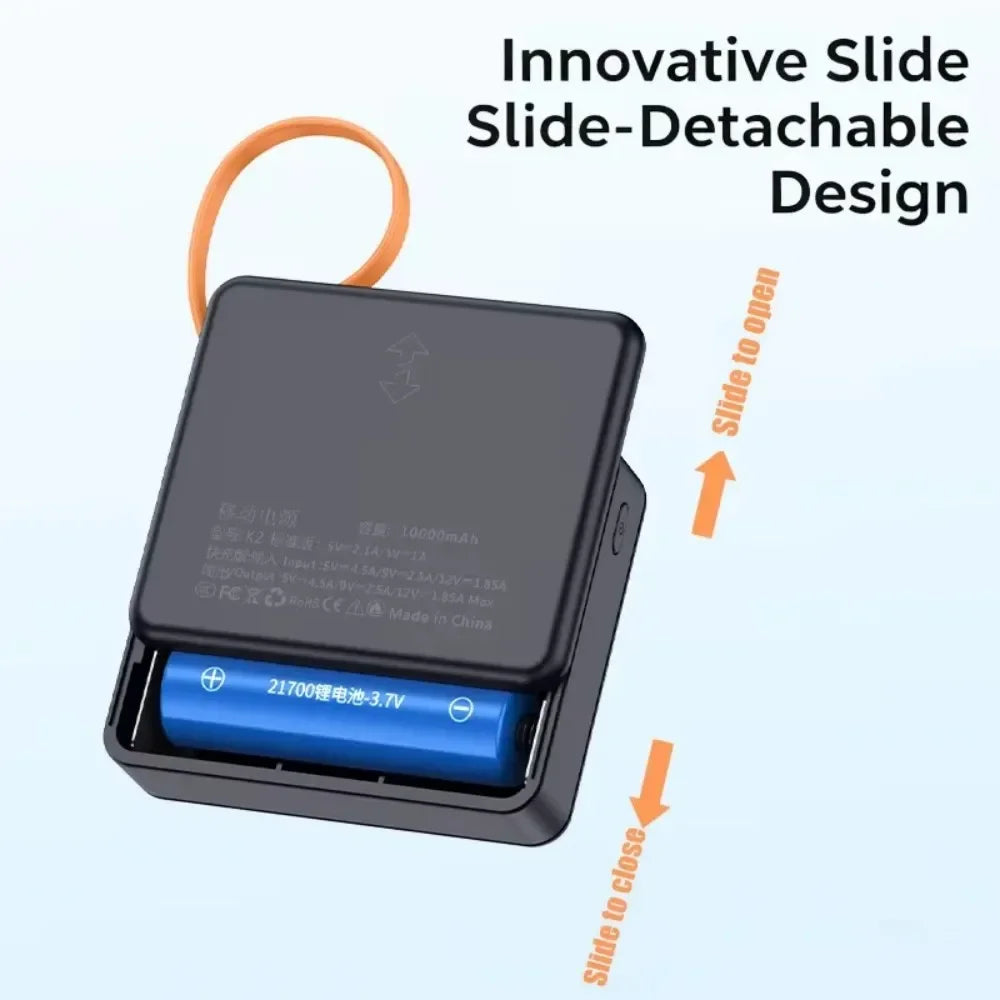 KEBIDUMEI 22.5W DIY 21700 Power Bank Case with LED Indicator DIY Power Bank Case Babs