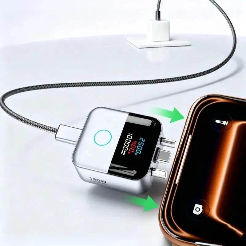 140W Type-C Fast Charger with Auto Power-Off & Overcharge Guard Wall Fast Charger Babs