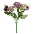30cm Artificial Peony Hydrangea Daisy Bouquet | Wedding Decor Artificial Flower Bouquet Babs Purple 1Pcs