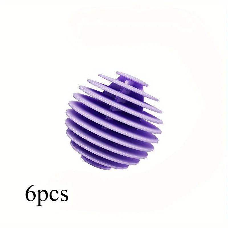 6-Pack Reusable Anti-Static Dryer Balls for Laundry & Drying Dryer Laundry Balls Babs purple-6pcs