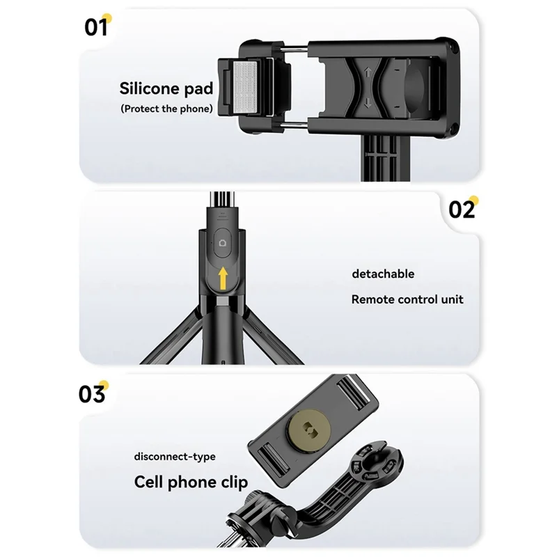 Selfie Stick Floor Tripod with Bluetooth Remote – iOS & Android Selfie Stick Tripod Babs
