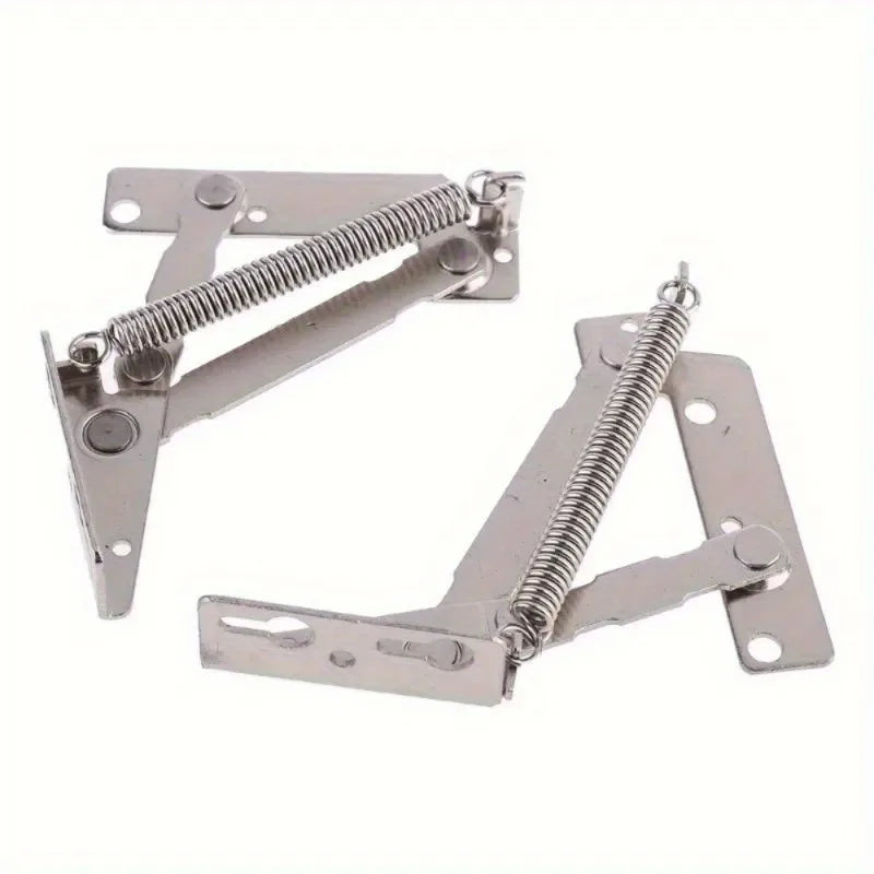 2Pcs 80° Sprung Hinges Cabinet Lift-Up Flap Stay Support Cabinet Sprung Hinges Babs