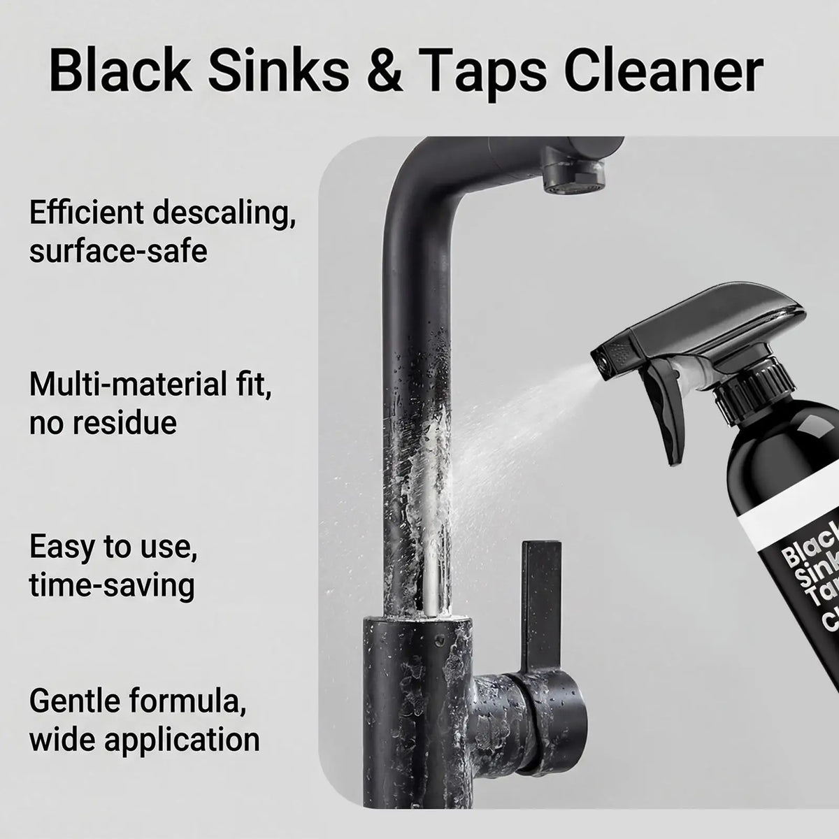 Hard Water Stain Remover Spray 120ml – Metal Gloss Restorer Surface Stain Remover Babs