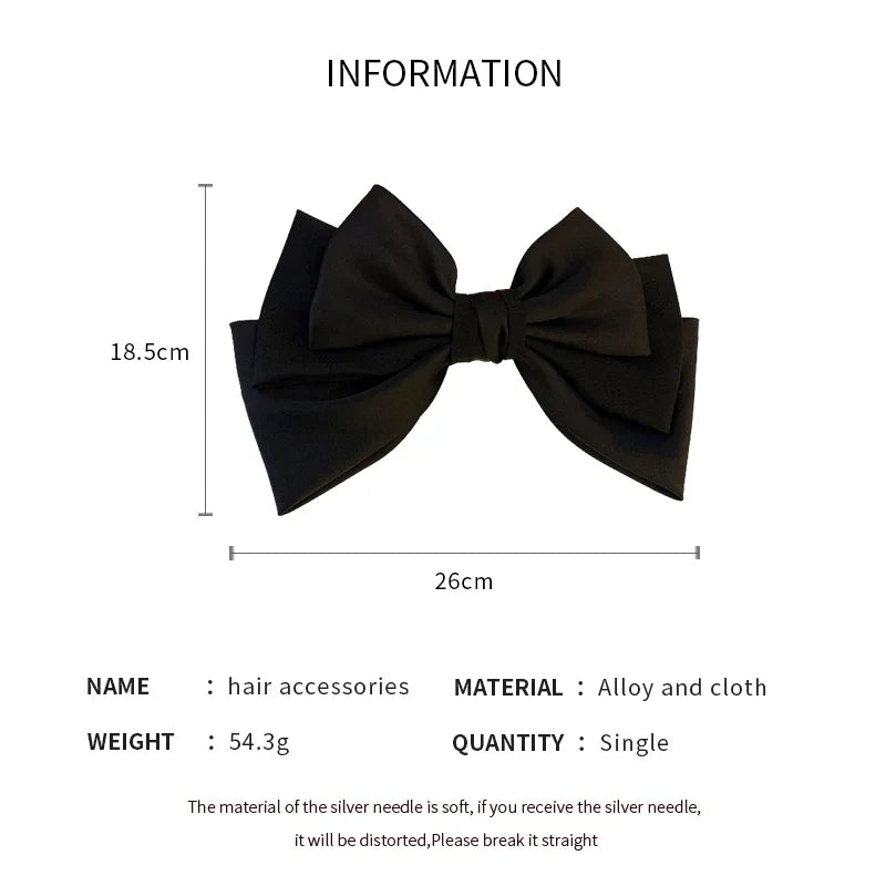 Sweet Satin Bow Hair Clips – Bowknot Barrettes for Women & Girls Bow Hair Barrettes Babs