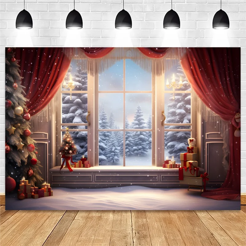 Christmas Photography Backdrop 210x150cm Vinyl Background Cloth Photography Backdrop Babs