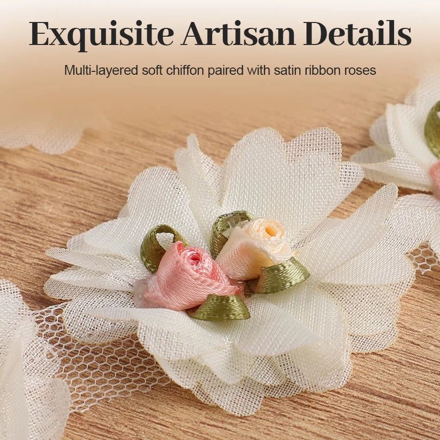 10Pcs Flower Embroidered Lace Applique Patches – DIY Fabric Trim Lace Applique Patches Babs