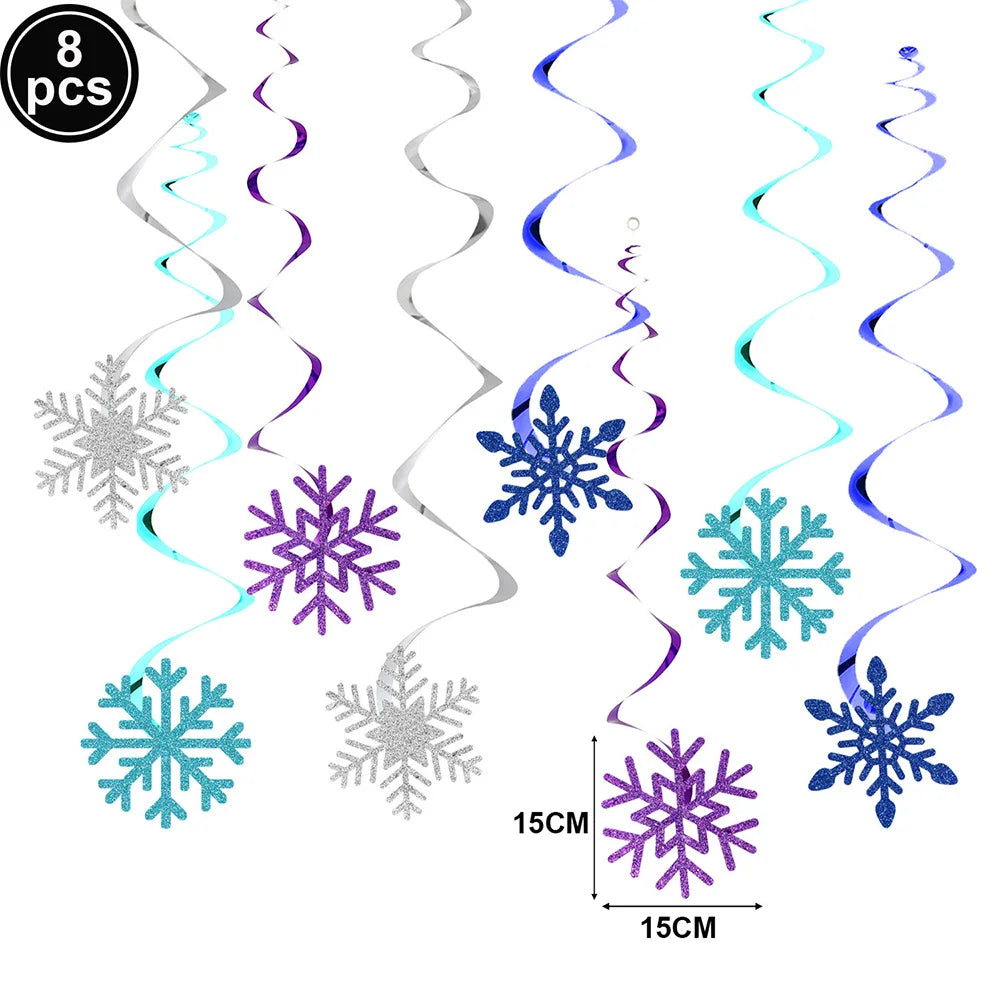 Frozen Winter Birthday Party Supplies – Plates, Cups & Balloons