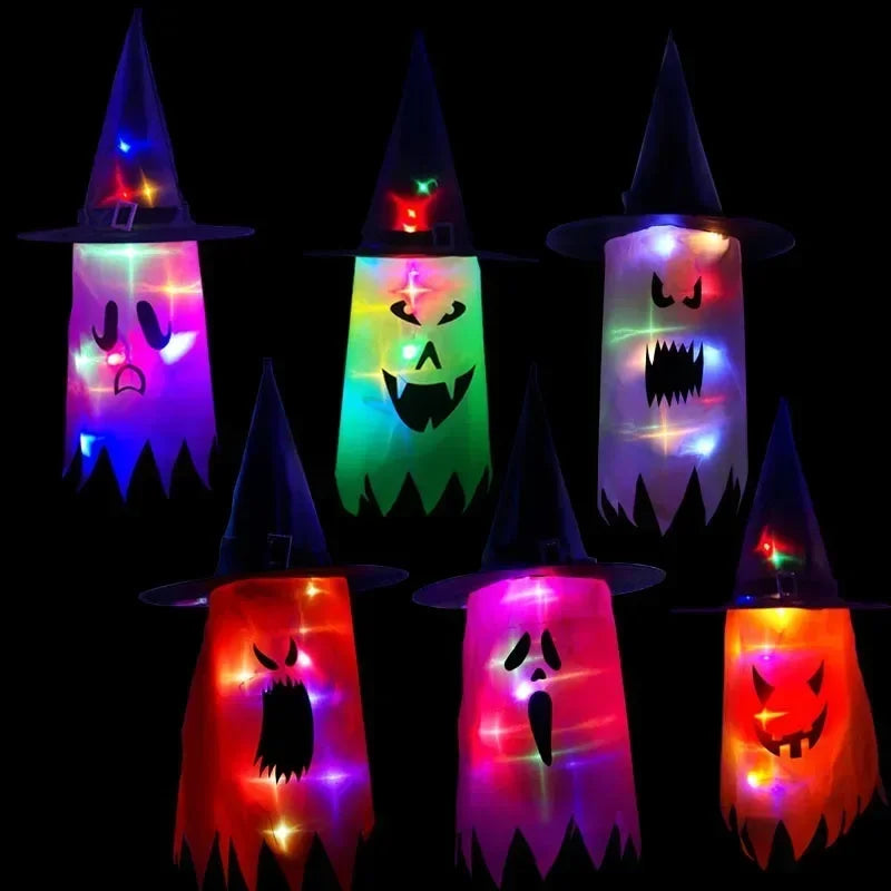 Halloween LED Ghost Hanging Decorations – Haunted House Lights Halloween Hanging Decoration Babs