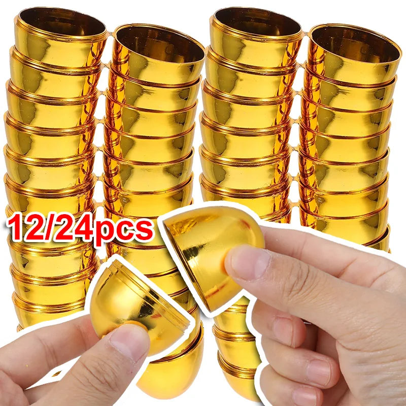 Golden Fillable Easter Eggs 6–24 Pcs | Party Favors & Prizes Easter Party Favors Babs