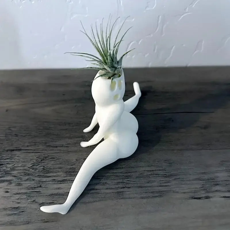 Big Booty Ghost Planter – Funny Succulent & Air Plant Pot Novelty Planter Pot Babs