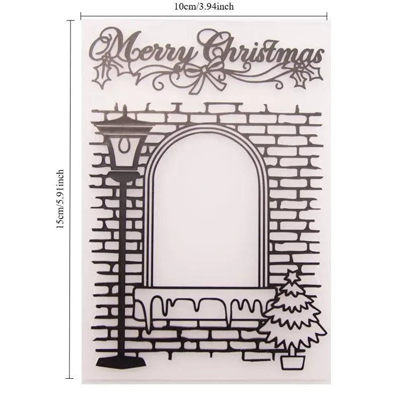 Christmas Embossing Folder for Card Making & Scrapbooking Embossing Folder Babs