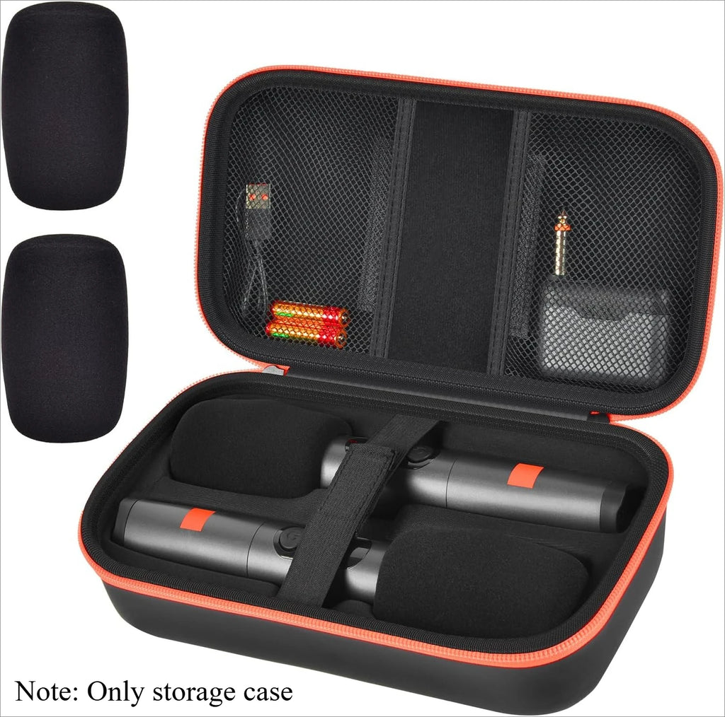 Wireless Microphone Case for JBL PartyBox – Shockproof EVA Microphone Carrying Case Babs