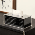 Acrylic Black Letter Tissue Box | Modern Minimalist Home Décor Acrylic Tissue Box Babs Black