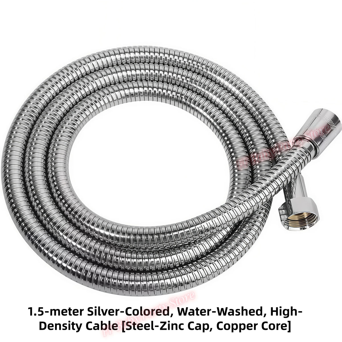 Flexible Stainless Steel Shower Hose – Waterproof Bathroom Pipe Shower Plumbing Hose Babs 1.5 meters 5