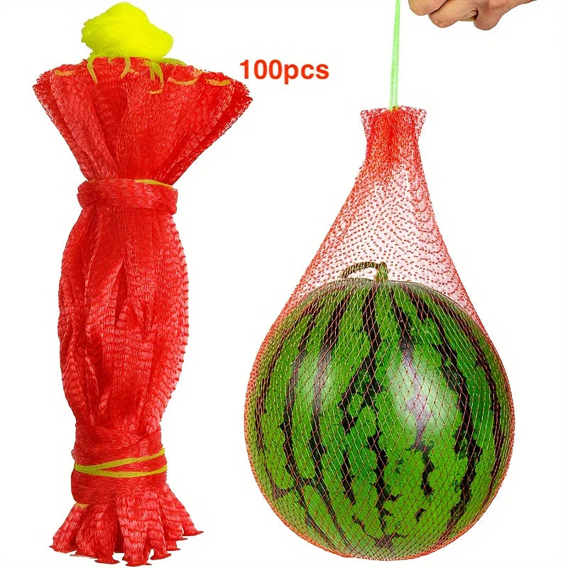 100Pcs Heavy-Duty Plastic Garden Netting for Vertical Planting Garden Netting Bags Babs LWD-100PCS