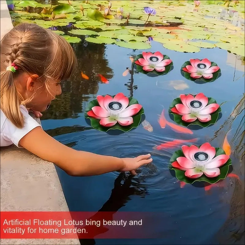 Solar Floating Lotus LED Lamp – Pond & Garden Night Light Solar Garden Light Babs