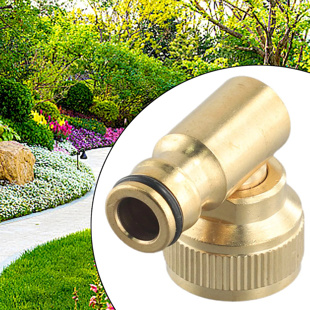 Brass Swivel Elbow Quick Connector 3/4" BSP Female Garden Hose Tap Garden Hose Connector Babs