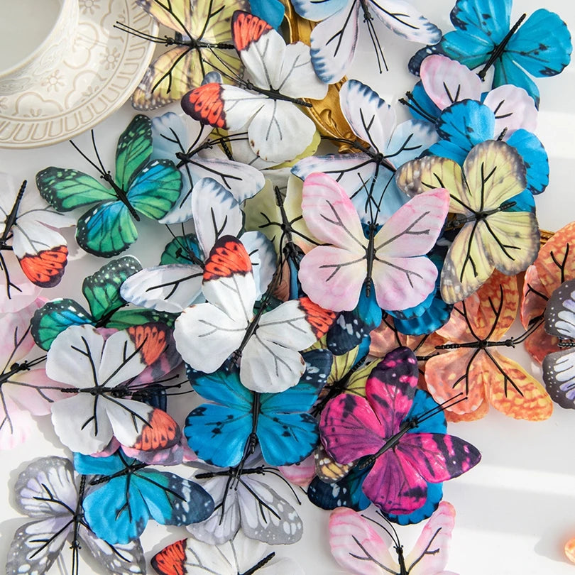 3D Silk Artificial Butterflies for Wedding & Home Décor Artificial Butterflies Babs