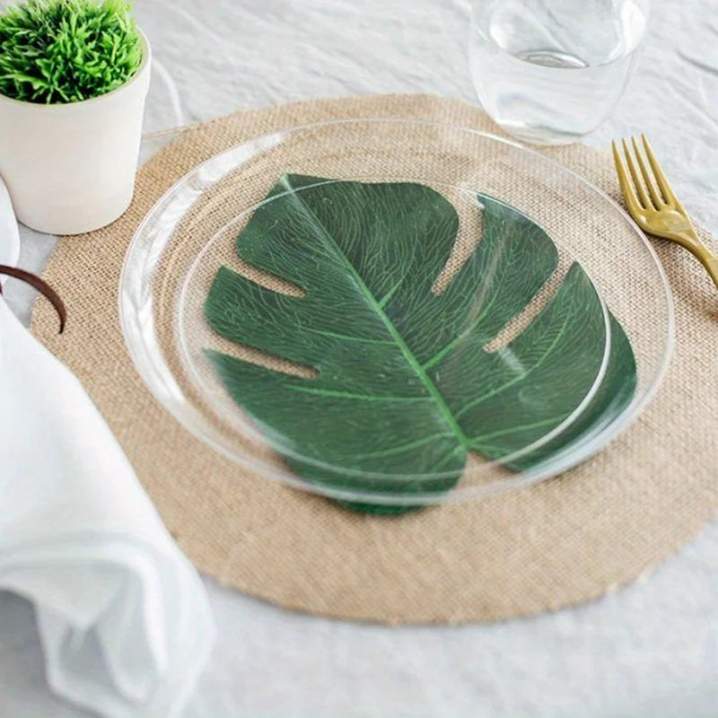 Round Burlap Jute Placemats – Rustic Natural Table Mats Woven Table Placemat Babs