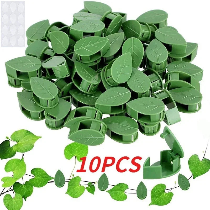 10-Pack Leaf Plant Climbing Wall Clips | Self-Adhesive Vine Hook Plant Climbing Clips Babs 10pcs