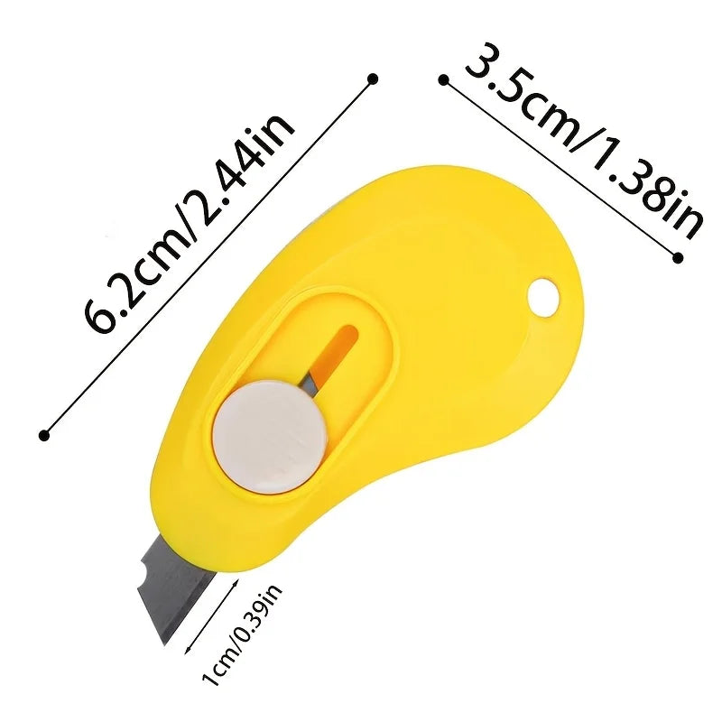 2pcs Mini Retractable Box Cutter Keychain Utility Knife Set Utility Knife Set Babs
