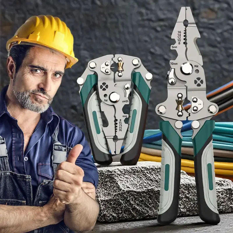 Multifunctional Wire Stripping Pliers – Cable Cutter & Crimper Wire Stripping Pliers Babs