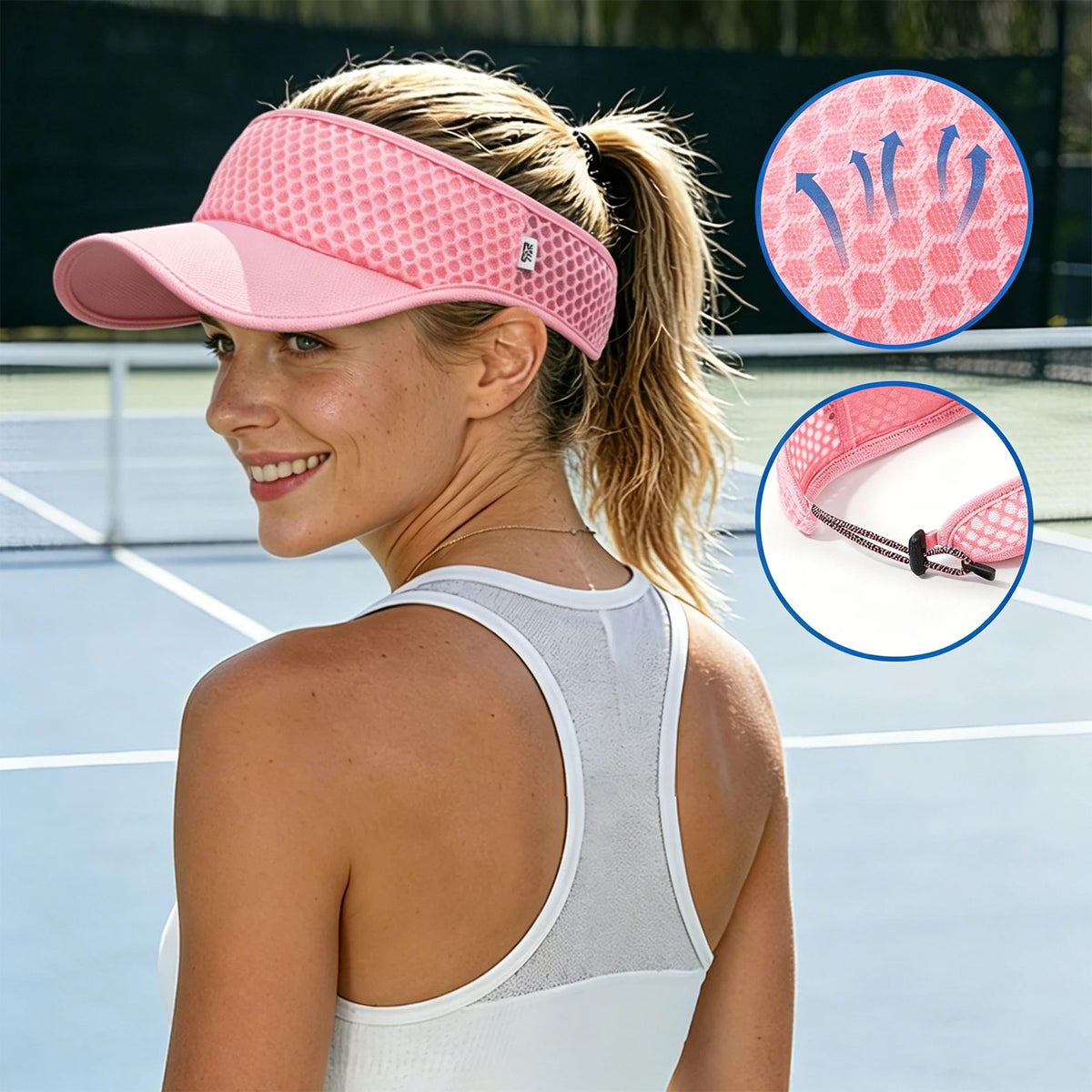 Wide Brim Sun Visor Cap – Quick Dry Unisex Hat for Sports Sports Sun Visor Babs