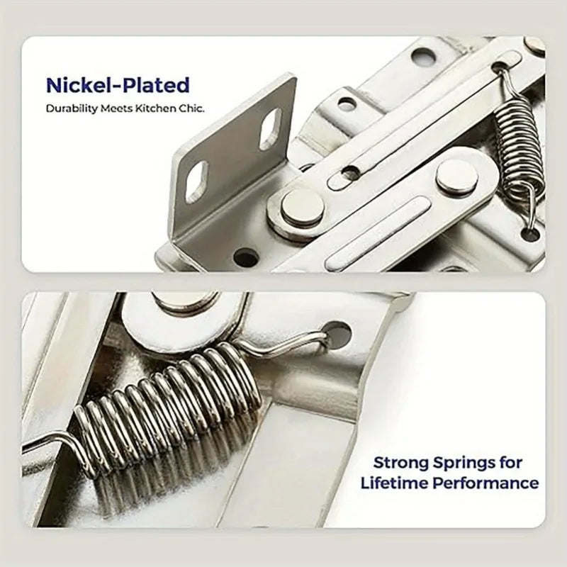 2PCS Self-Close 45° Flip-Down Cabinet Spring Hinges Cabinet Spring Hinges Babs
