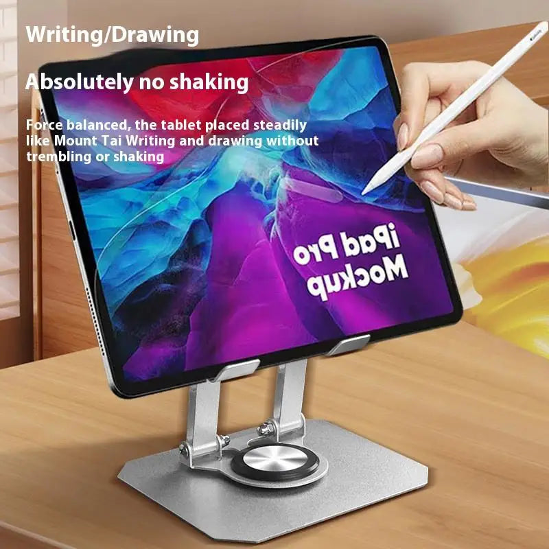 360° Rotatable Foldable Tablet & Laptop Stand – Alloy Desk Holder Tablet Laptop Stand Babs