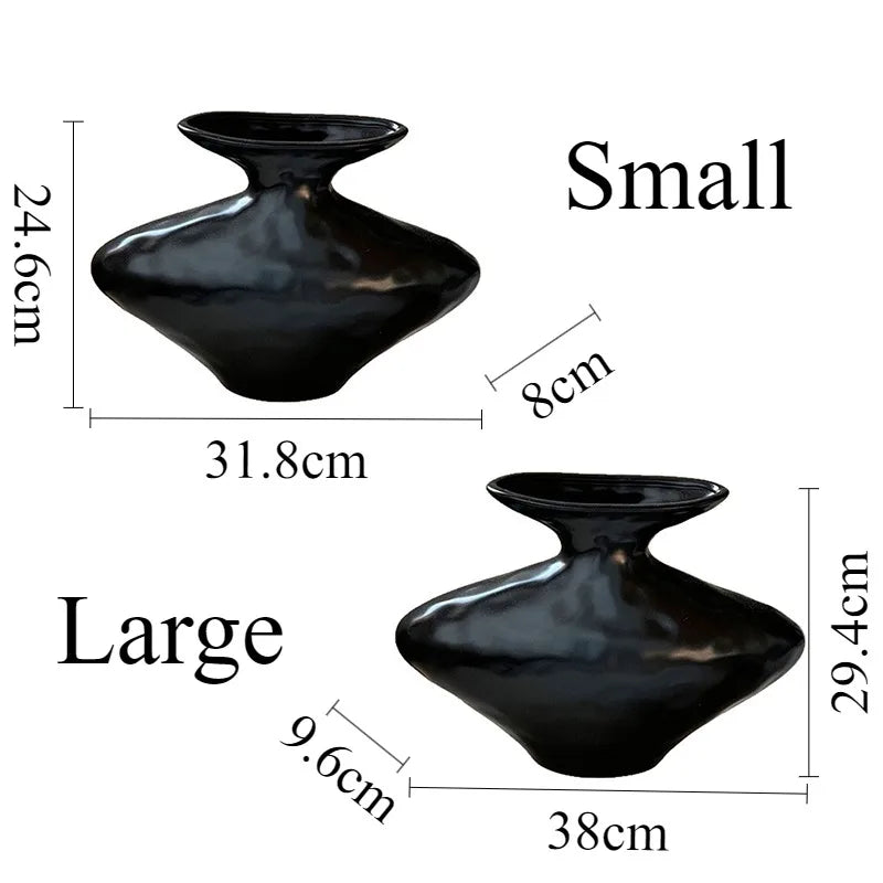 Modern Ceramic Vase | Elegant Hydroponics Flower Bottle Décor Decorative Ceramic Vase Babs