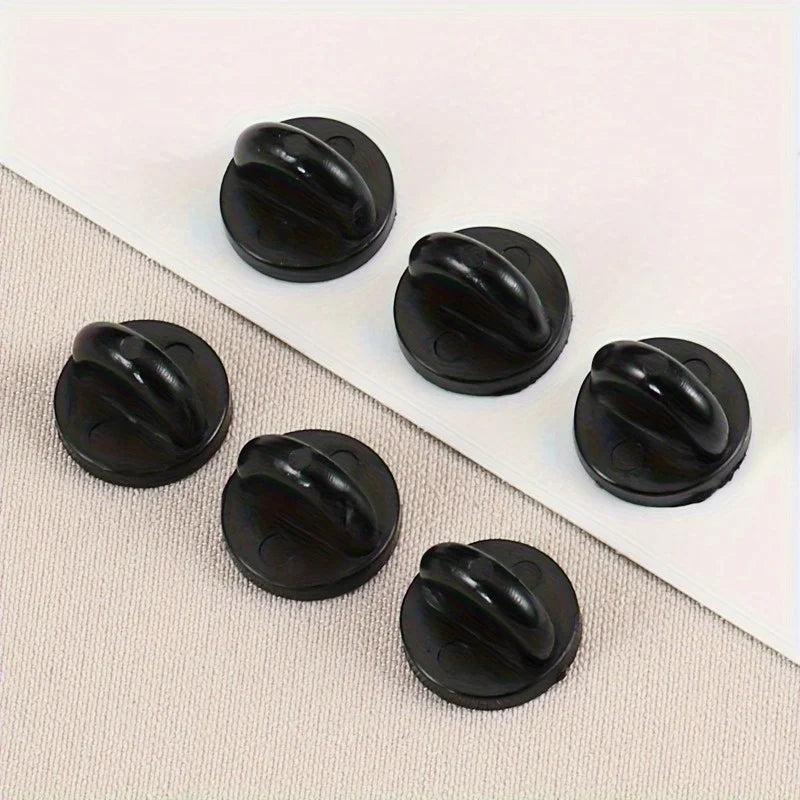 10pcs PVC Rubber Pin Backs – Butterfly Clutch Lapel Holders Pin Back Clasps Babs