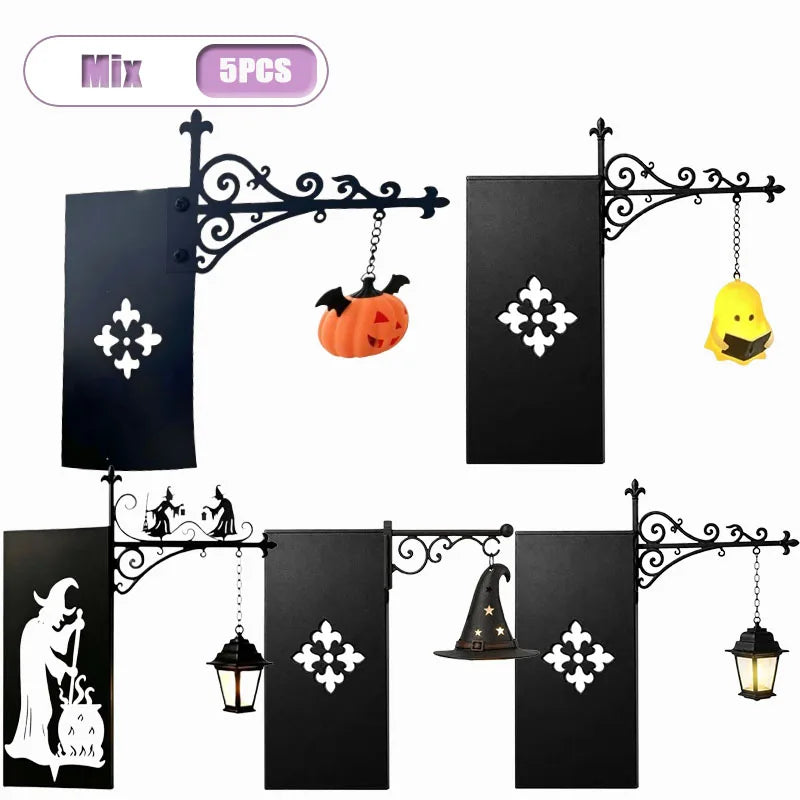 LED Pumpkin Lantern | Halloween Bookshelf Table Décor 1–5 Pcs Decorative LED Lantern Babs Mix-5PCS