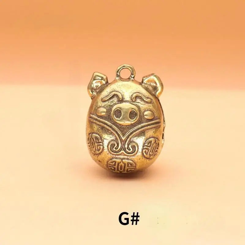 Mini Antique Brass Bell | Chinese Buddha Fengshui Home Decor Decorative Bell Babs G