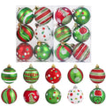 12PCS Glitter Christmas Ball Ornaments 6cm – Holiday Tree Décor Christmas Ball Ornaments Babs 12Pcs 6CM