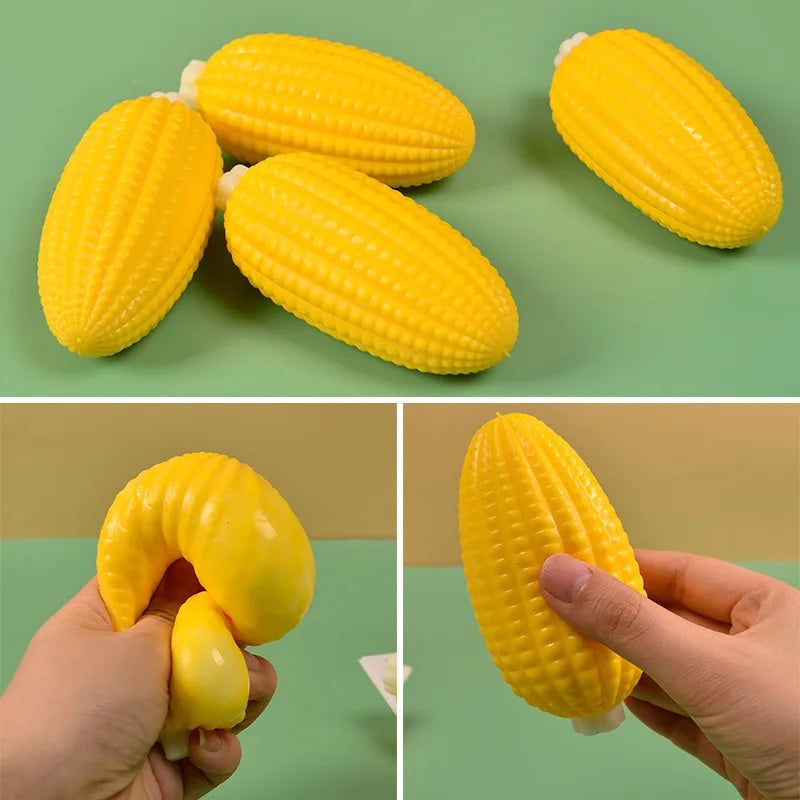 Realistic Corn TPR Squeeze Sensory Fidget Toy – Stretch & Squish Sensory Fidget Toy Babs