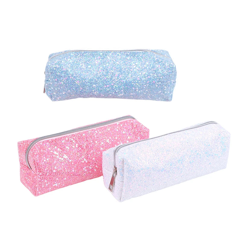 Kawaii Glitter Sequin Pencil Case & Cosmetic Bag – Oxford Glitter Pencil Case Babs