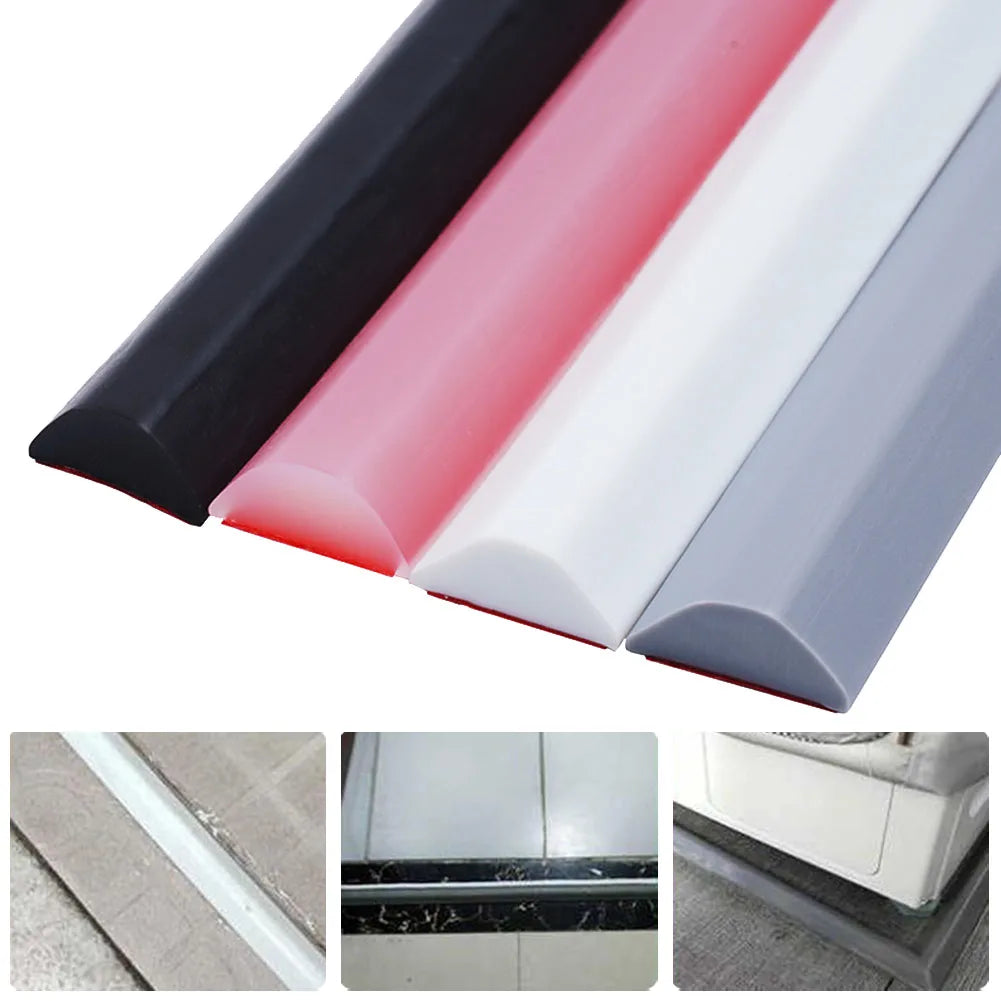 Silicone Shower Water Barrier Strip – Dry/Wet Separation Seal Shower Water Barrier Babs