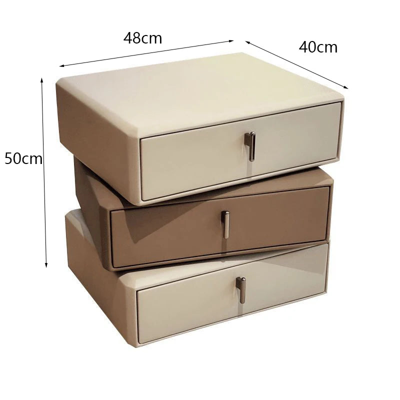 Luxury Modern Pine Wood Nightstand 3 Drawers – Black Bedroom Nightstand Babs