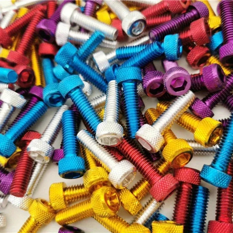 10pcs 6MM Colorful Motorcycle Fairing Bolts Nuts Kit – Universal Motorcycle Fairing Bolts Babs