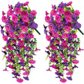 Artificial Morning Glory Vine Flowers – Wedding & Home Decor Artificial Flower Vine Babs PURPLE 3 pcs