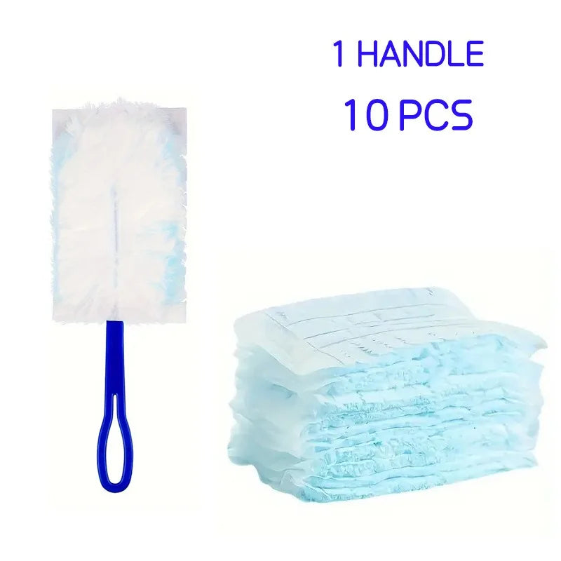 Microfiber Disposable Duster Refills – Swiffer Compatible CCD003 Duster Refills Babs 1 handle 10PCS