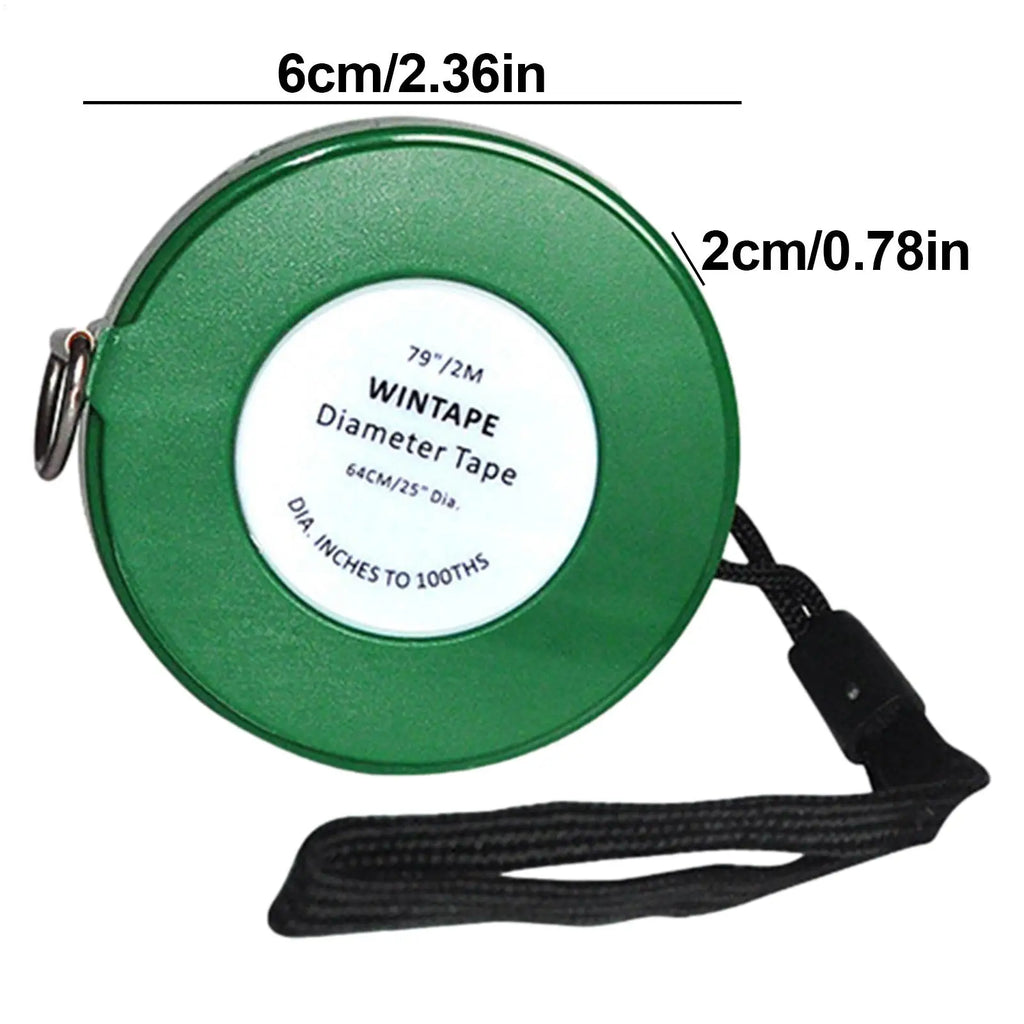 Tree Diameter Tape Measure 2M PVC Retractable Gardening Ruler Diameter Tape Measure Babs