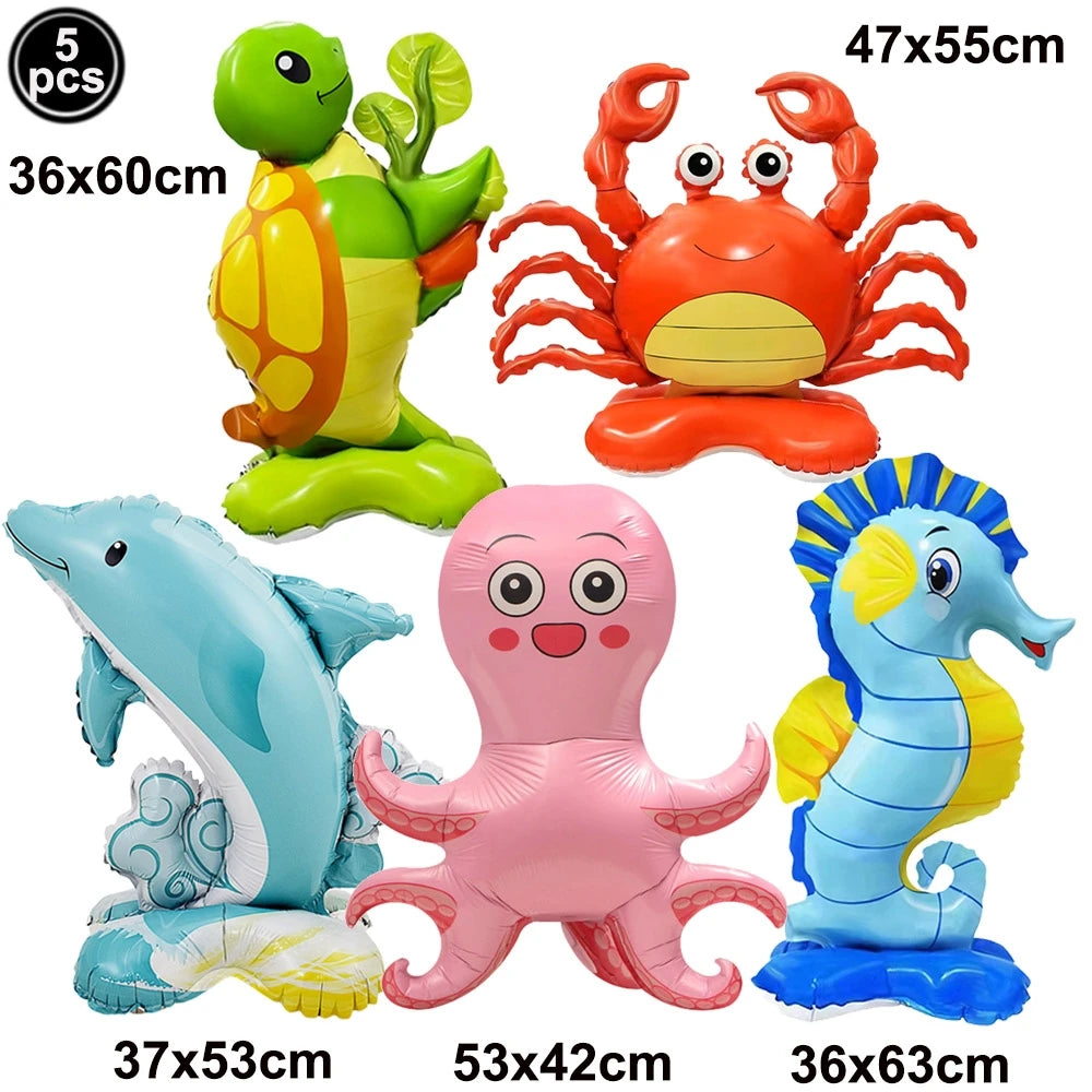 Under the Sea Birthday Party Supplies – Ocean Theme Decor Set Party Supply Set Babs Gold