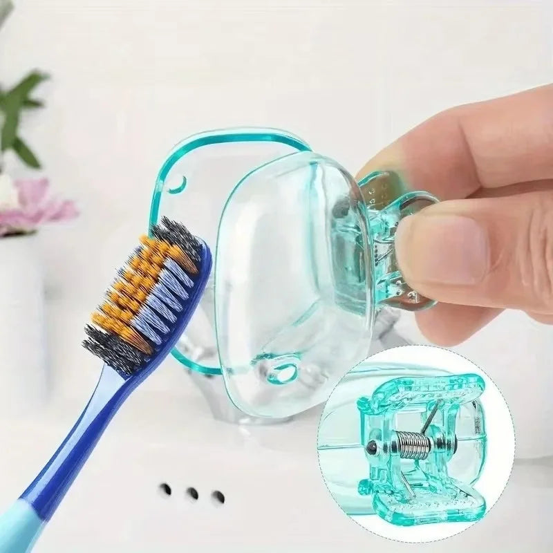 Snap-On Toothbrush Head Cover – Multi-Color Cap, Travel Ready Toothbrush Head Cover Babs