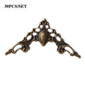 30PCS 40mm Decorative Metal Corner Brackets Bronze & Gold Decorative Corner Brackets Babs antique bronze