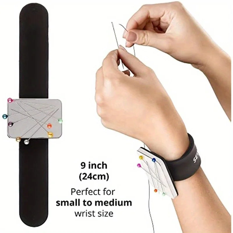 Magnetic Wrist Pincushion – Wrist Pin Holder for Sewing & Quilting Wrist Pincushion Babs