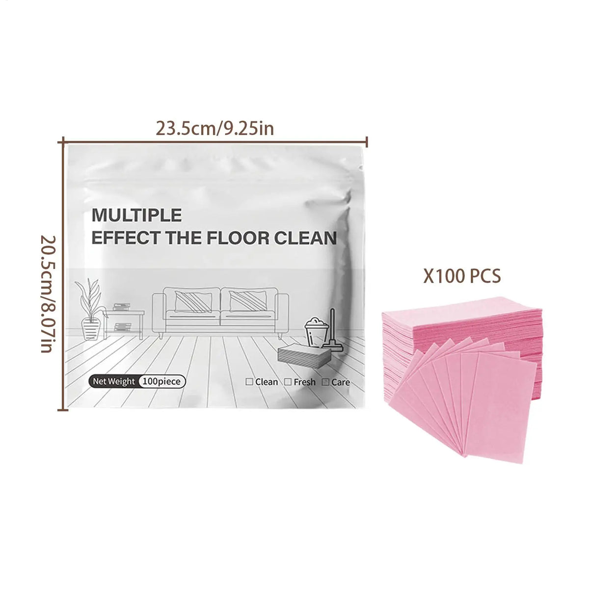 100pcs Floor Cleaning Tablets – Streak-Free Deep Clean Floor Cleaning Tablets Babs